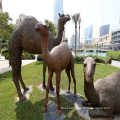 garden decoration bronze life size camel statue for sale